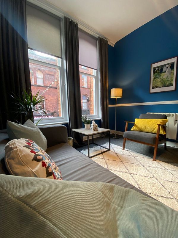 A therapy room at The Iveagh Practice, 13 Fade Street, Dublin 2